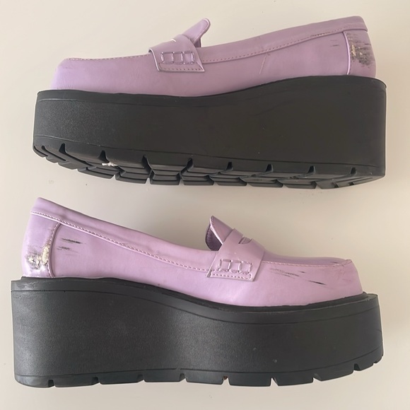 Lilac Paradise Platform Oxfords - Picture 5 of 6